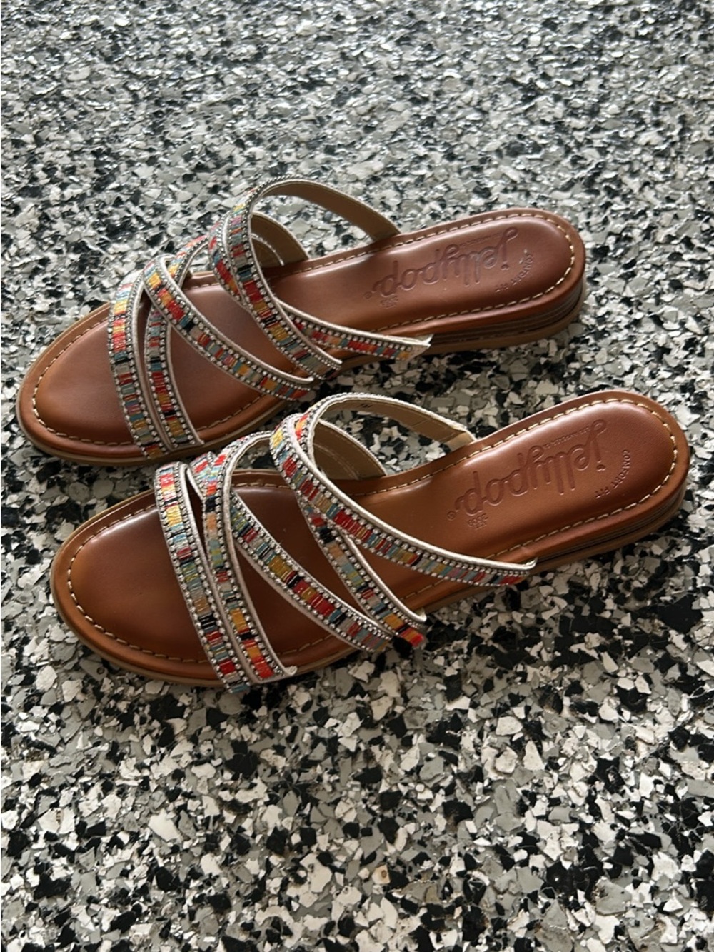 Jelly pop sandals - NWOT